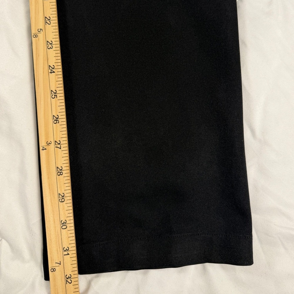Oobe Mens Flat Front Chino Pants Black Straight Leg Trousers 30/32 - Picture 5 of 6